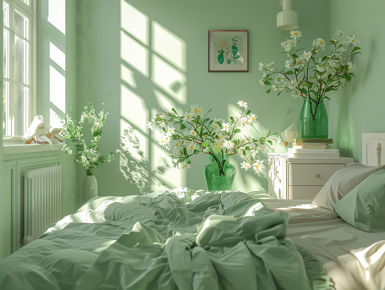 chambre vert d eau