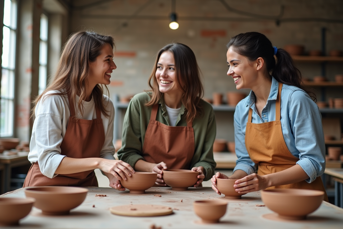 Groupe de jeunes adultes souriants lors d