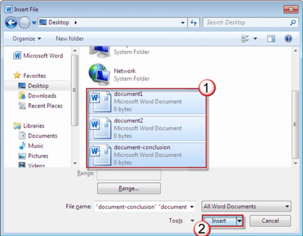 Assembler plusieurs pages dans un même fichier